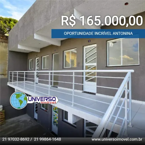 Apartamento para Venda em São Gonçalo, Antonina, 1 dormitório, 1 banheiro