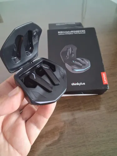 Fone de ouvido sem fio bluetooth, lenovo GM2 PRO, novo na caixa. 