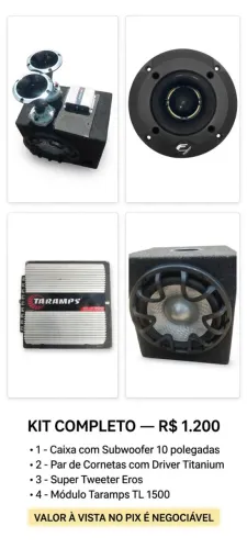 Som automotivo completo