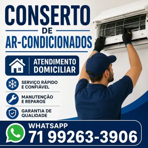 Conserto de Ar-condicionado atendimento domiciliar 