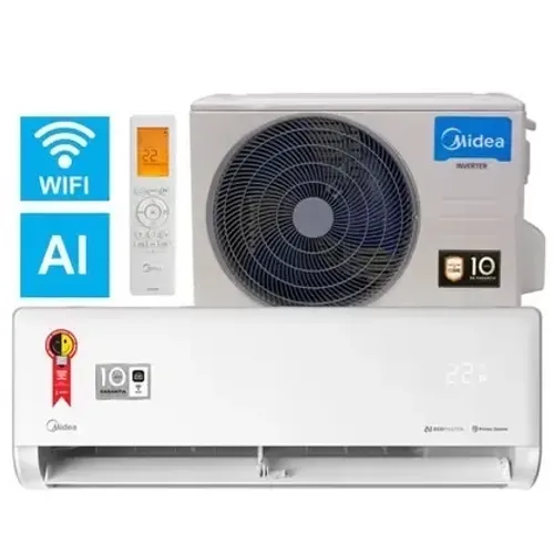 Ar Condicionado 24000 BTUs Split Inverter Midea Quente e Frio 220V