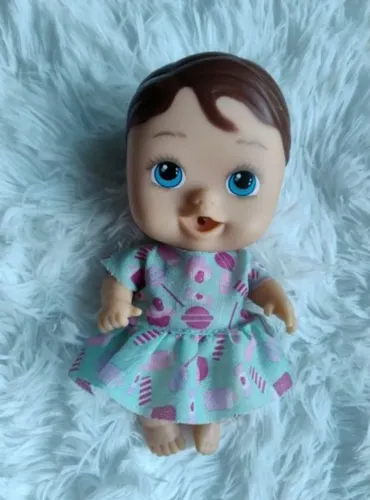 Boneca Dever Toys Com Vestido 18cm 