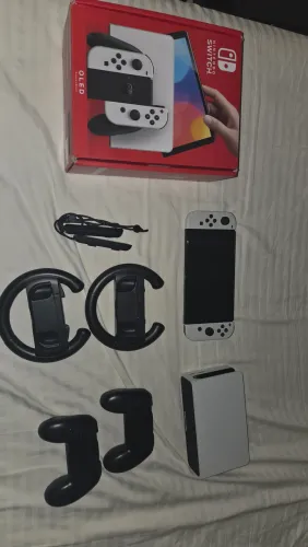 Nintendo switch Oled desbloqueado + cartão sd 256gb