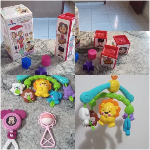 Brinquedos bebê + mobile fisher price mais ...