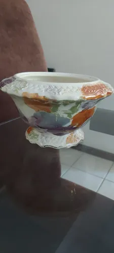 Antiga Fruteira Centro de Mesa Porcelana Nadir Vintage - Impecável