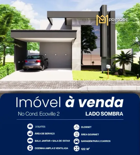 3 quartos, todos suítes, no Ecoville 2 seu novo lar com o seu toque | PRM