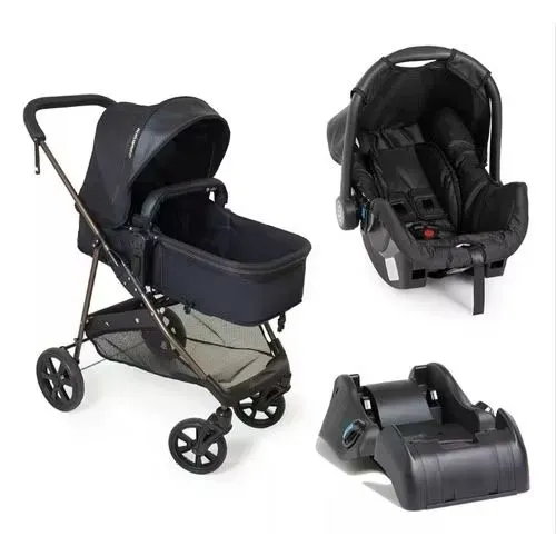 kIT Carrinho De Bebê Napoli + Bebê Conforto E Base para Carro Galzerano Oferta