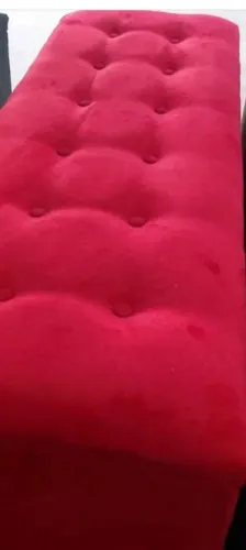 Baú grande em suede 
