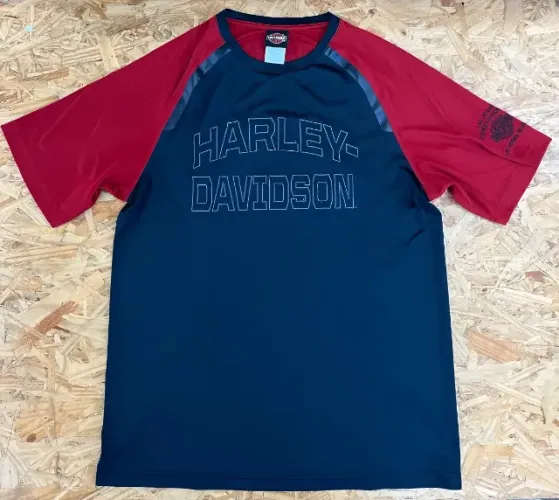 Camiseta Ofical Harley Davidson Original Vermelha L/g Preto