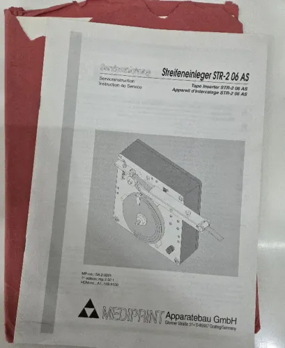 Manual Heidelberg QM46 - Tape Inserter