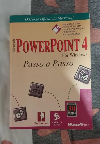 Livro Aprenda PowerPoint 4 para Windows bem conservado 