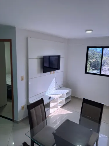 Quarto e sala mobiliado