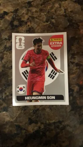 Heungmin Son - Extra Sticker - Prata / Silver - Original - Rara<br>