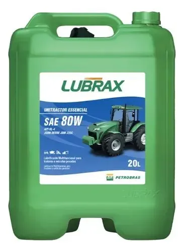 Óleo Lubrax 80w Unitractor Essencial Gl-4 Mineral 20l