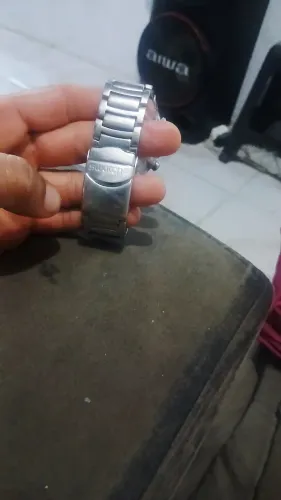 Relogio swatch serie prata cara preta