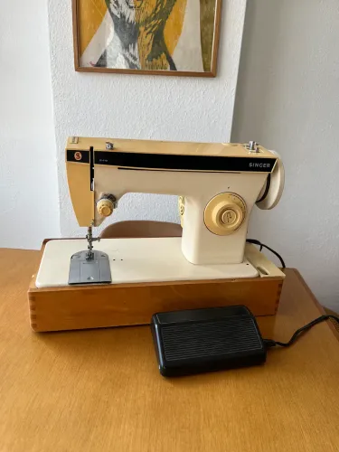 máquina de costura vintage singer 249 (110v) 