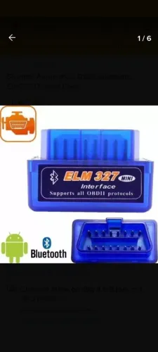 Mini Scanner Automotivo Azul OBD2 Bluetooth Ler e Apagar Código de Erros