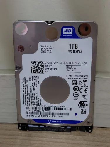 HD 1TB para Notebook / PC / PS3 / PS4 / Xbox - Western Digital - Mod. WD10SPZX