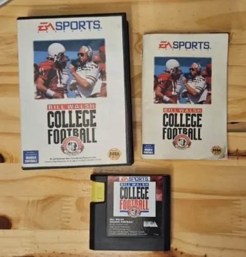 Jogo Original para Mega Drive / Genesis - BILL WASH COLLEGE FOOTBALL