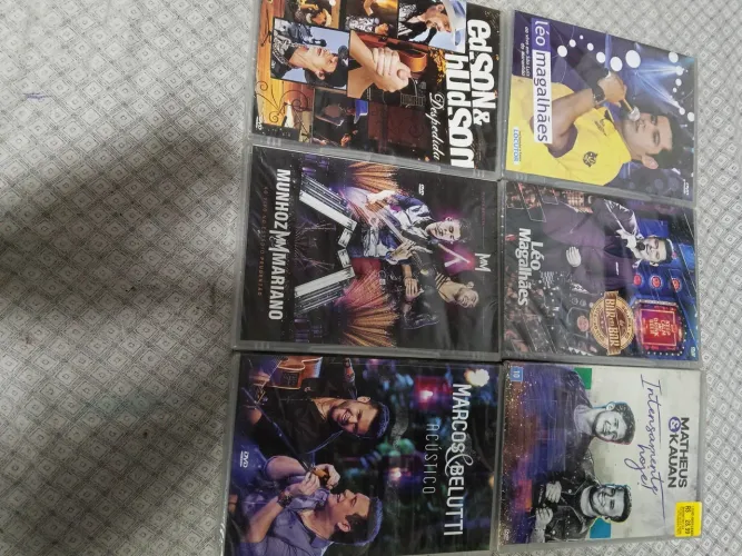Lote 6 dvds Sertanejo lacrados 