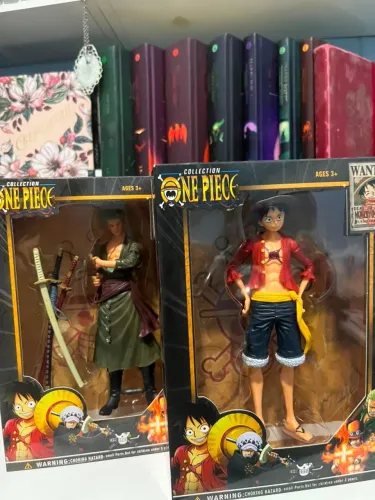 Kit Bonecos One Piece - Luffy e Zoro | Novos na Caixa
