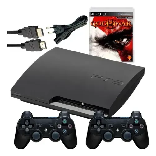 VENDO PLAYSTATION 3 SLIM (PS3) ACOMPANHA 2 CONTROLES+ 1 JOGO ORIGINAL