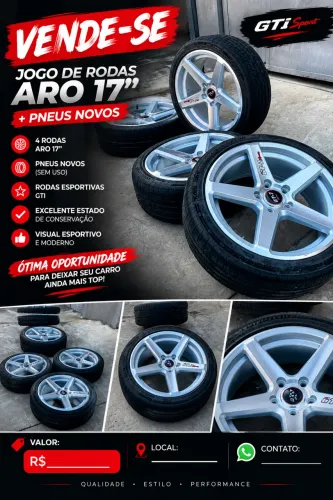 Rodas aro 17 / pneus novos