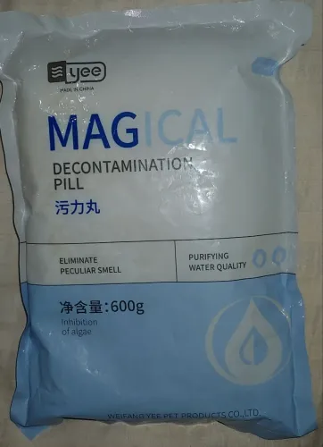 PURIFICADOR DE ÁGUA PARA AQUÁRIOS MAGICAL DECONTAMINATION PILL COM BOLSA 600G LACRADO