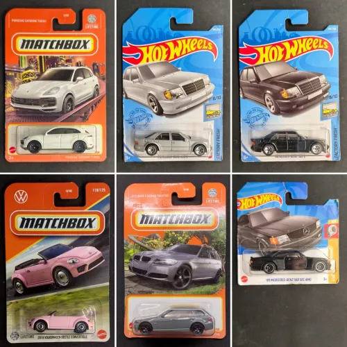 Miniaturas Hotwheels e Matchbox 4 unidades para escolher.