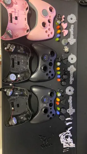 Lote de peças para controles Xbox 360 Original Usada
