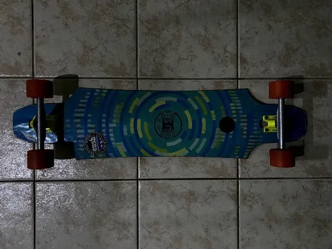 Skate Longboard Cush Drop-Through + Rodas Black Sheep 70mm