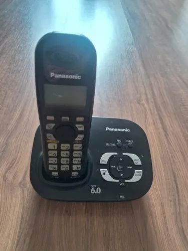 Telefone sem fio Panasonic preto seminovo