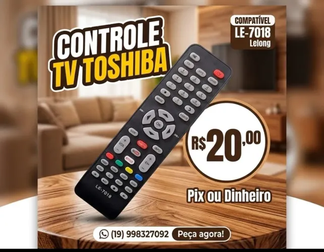 Controle tv Toshiba 