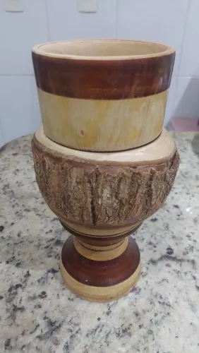Copo rústico para caipira