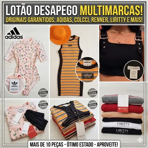 roupas multimarca! (adidas, colcci, liritty e renner) 