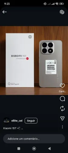 Xiaomi 15 T 5G NFC ? Leica NOVO LACRADO.  Só venda 