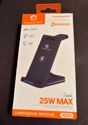 Carregador de celular Indutivo HMaston (Caixa Aberta)