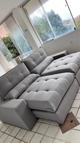 Sofá retrátil 4 lugares