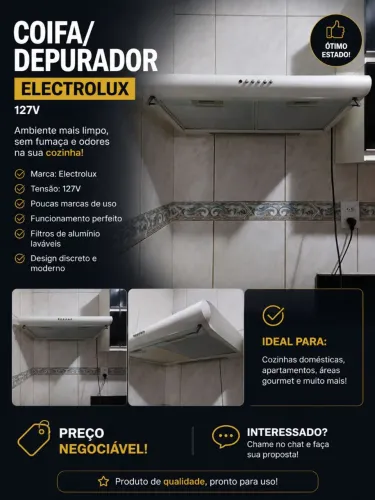 Coifa/Depurador Eletrolux 127v para cozinha PREÇO NEGOCIÁVEL