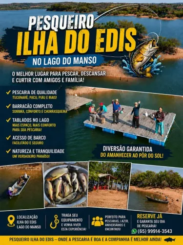 Pesqueiro no lago do manso 