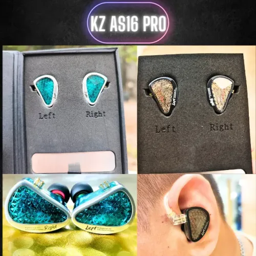 Fone KZ AS16 PRO 16 Drivers Retorno de Palco Profissional - Monitor de palco