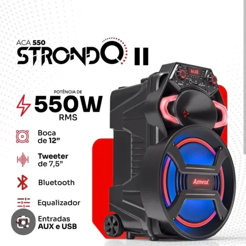 Caixa de som anvox strondo 2 Nova
