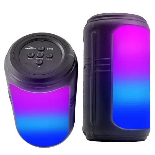 Kit 2 Caixa de Som Bluetooth Grasep D-Y09 | LED Rítmico + Rádio FM + TWS