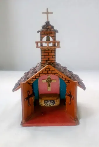 Mini capela madeira maciça
