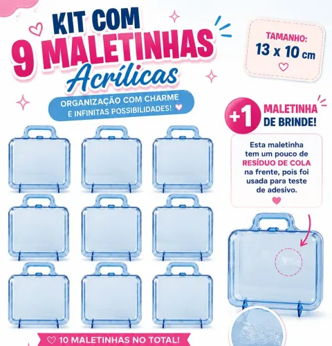 Maletinha Acrílica para Lembrancinha