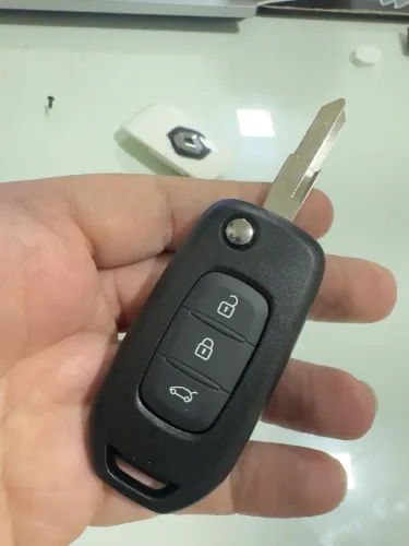 Carcaça Chave Canivete Renault Kwid 3 Botões (2017 a 2025) NOVA
