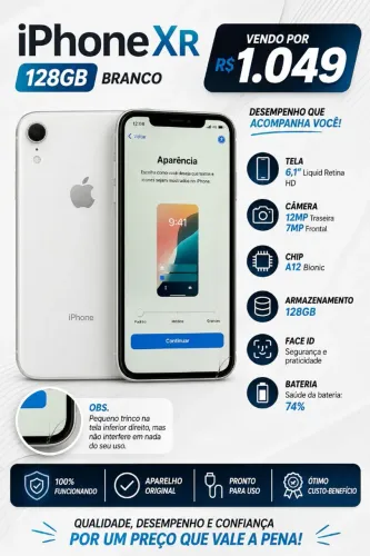 Iphone XR 128gb Branco