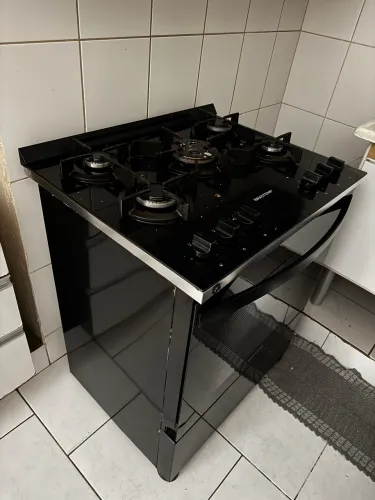 Fogão Brastemp 5 bocas forno grande funcionando tudo perfeitamente