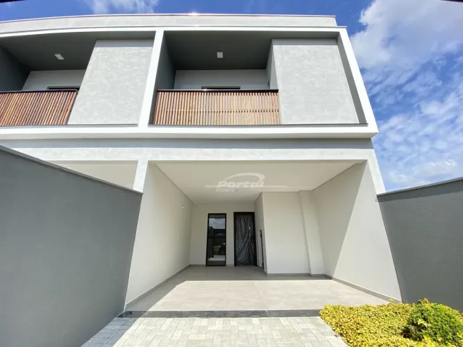 Sobrado com 2 suítes e 2 vagas de garagem, no Bairro Gaspar Mirim em Gaspar!