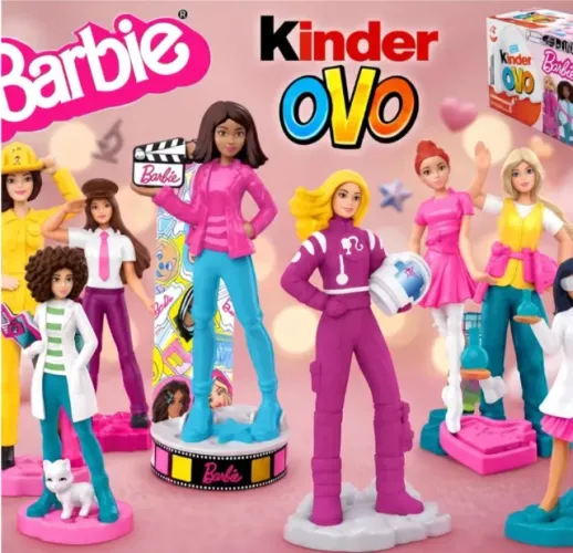 Barbie Kinder Ovo 2026 Profissões Miniaturas (Valor por Unidade)
